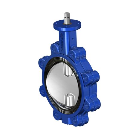 V385KN75 - Omal vlinderklep LUG DN200 - Free Shaft - uitvoering K - gietijzer di