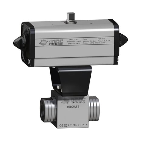 DHA4BABAB06AFGA0 - Omal HERCULES hoge-druk kogelkraan DN25 (1") PN 400 RVS 316/3