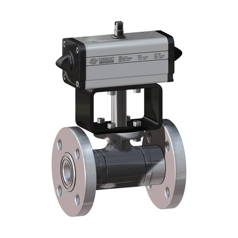 DG406H063 - Omal kogelkraan item 406 DN10 - RVS 316 / 316L - PN 40 - Pneumatisch