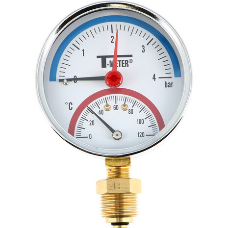 MTR - manometer 1/2" 4 bar