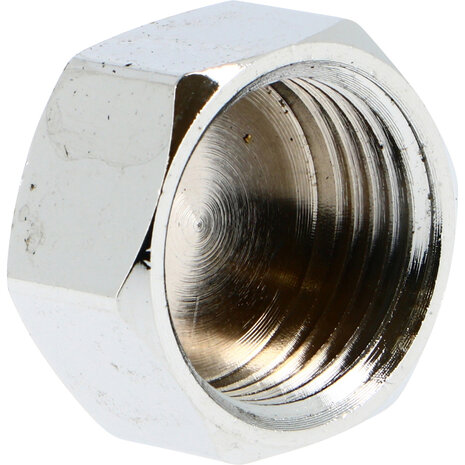 300G12CH - Verchroomd messing dop 300G 3/8" binnendraad