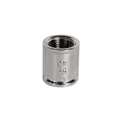 270R15CH - Verchroomd messing ronde sok 270R 1/2" binnendraad