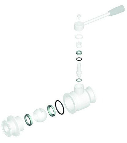 808012 03810 - 4G Ghidini Reserve-afdichtingsset voor kogelkraan, geschikt voor Art. 12, DN50