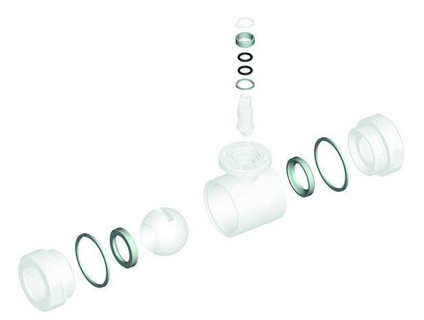 808025 03410 - 4G Ghidini Reserve-afdichtingsset voor kogelkraan, geschikt voor Art. 25, DN40