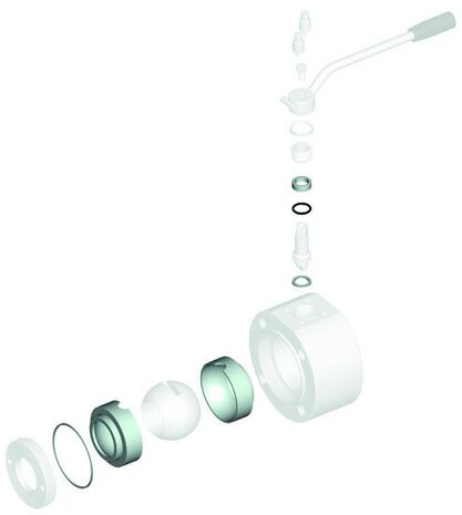 808042 03810 - 4G Ghidini Reserve-afdichtingsset voor kogelkraan, geschikt voor Art. 42, DN50