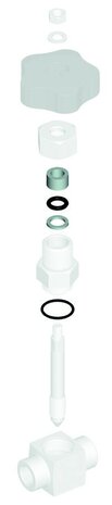 808065 03010 - 4G Ghidini Reserve-afdichtingsset voor naaldventiel, geschikt voor Art. 65, DN1"1/4-1"1/2