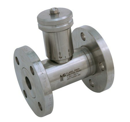 658250 62000 - 4G Ghidini RVS 316L naaldventiel, handwiel met schaalverdeling, UNI EN 1092-1 flensaansluiting, DN10, PN4