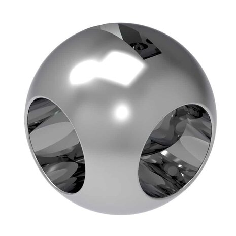 9203100 6440 - 4G Ghidini Reservekogel voor 3-weg kogelkraan met L-boring, geschikt voor Art. 31 - 35 - 37, maat 2"1/2, 