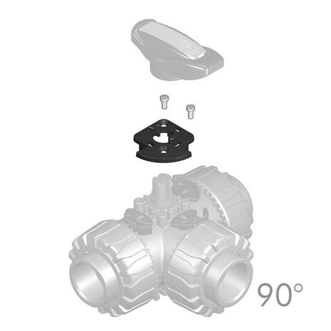 LTKD090050 - Limietbegrenzer 90 graden LTKD voor d40-50