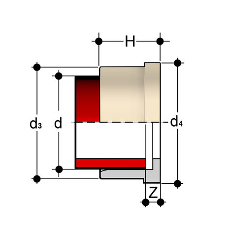 QBIGM020 - PP Inlegdeel QBIGM lasmof d20 (DN15)