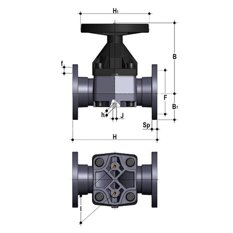 VMOV110E - PVC-U Membraanafsluiter VMOV EPDM flens d110 (DN100)