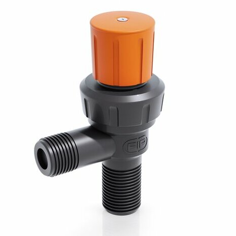 RMRV012E - PVC-U Hoekmembraanafsluiter RMRV EPDM buitendraad 1/2"