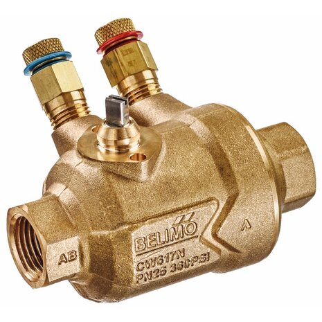 C220QPT-F - Belimo PI-zoneklep, 2-weg, Met meetpoorten (P/T poorten)