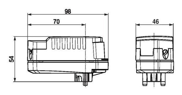 Maattekening Belimo CQK24A-MPL