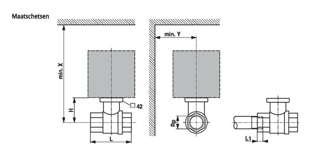 Maattekening Belimo R2020-6P3-S2