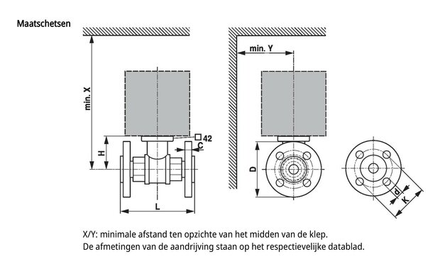 Maattekening Belimo R6015R2P5-B1