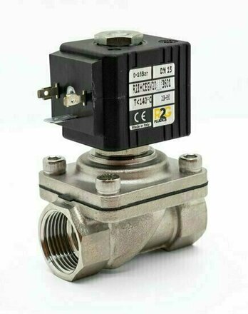 R2IHCEGV20 - RVS gecombineerd gest. magneetventiel 3/4" 0-16bar N.C. VITON