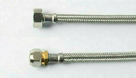 1182061 - Flexibele aansluitslang RVS DN8 1/2'' binnendraad x 15mm knel