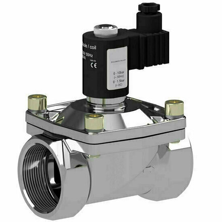 2476A7 - * - RVS gecombineerd gest. magneetventiel 1 1/4" 0-7/14bar N.C.