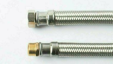 112505 - Flexibele aansluitslang RVS DN20 3/4" binnendraad x 3/4" buitendraad
