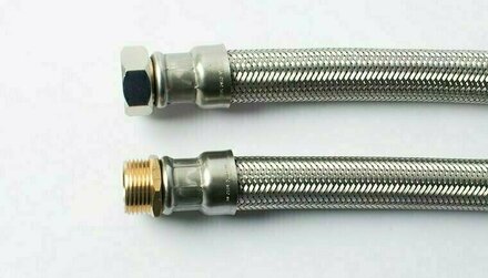 112509* - Flexibele aansluitslang RVS DN25 1" binnendraad x 1" buitendraad