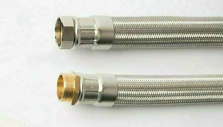1125110 - Flexibele aansluitslang RVS DN40 1 1/2" binnendraad x 1 1/2" buitendraad