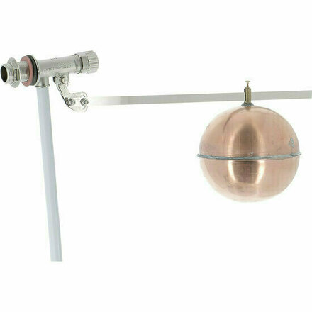 491004 - Brass float valve 491 DN15 BSP copper-float Ø120 mm