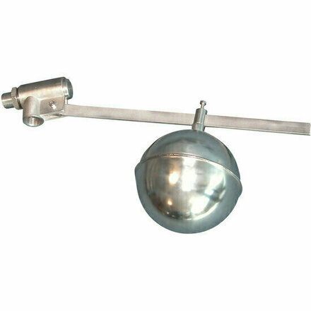 494105 - RVS vlotterkraan 494 DN20 BSP 3/4″ (grote uitvoering) RVS-vlotter Ø245 mm