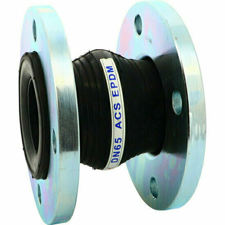 1507050 - Rubbercompensator EPDM (ACS) 1507 DN50 flens enkele golf