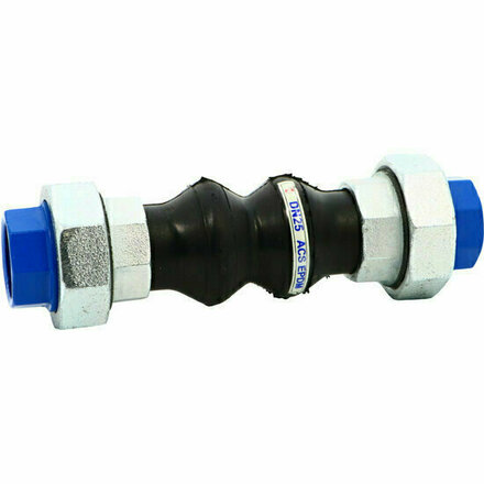 1508009 - Rubbercompensator EPDM (ACS) 1508 DN50 BSP dubbele golf