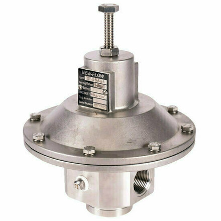 246001 - RVS drukreduceerventiel DRV 1/2" uitgangsdruk 5-60 mbar (NBR/PTFE membraan)