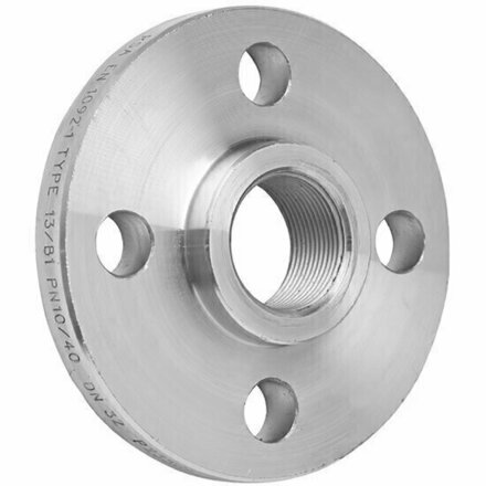 2123032 - Draadflens met hals staal (carbon steel) DN32 PN10/40 type 13/B1 serie 2123