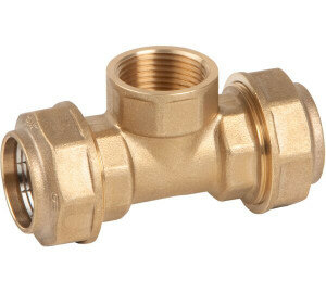 0037-07 - Snijring T-stuk 40x1-1/4"x40mm klem bi.dr. messing