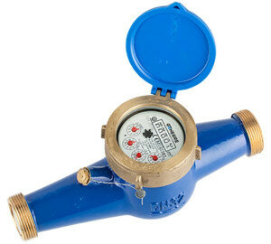 6029-07 - Watermeter 1-1/4" QN3.5m³ koud max.30°C inclusief koppeling, L=260