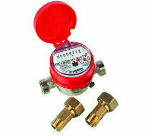 6121C-06 - Watermeter 1", drooglopend, heet water, type 6121, QN2,5m³, max. 90°, max. 16bar