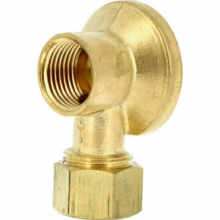 AMB1215 - messing muuraansluiting AMB 1/2" binnendraad × knel Ø12mm