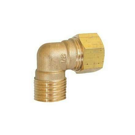 707B1212 - messing bocht 707B 3/8" buitendraad × knel Ø12mm