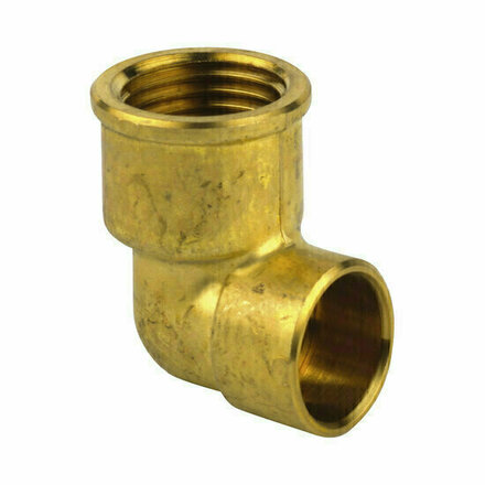 90GC1215 - messing bocht 90GC Ø12 koper × 1/2" binnendraad