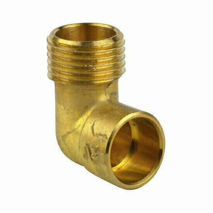 92GC1412 - messing bocht 92GC Ø14 koper × 3/8" buitendraad