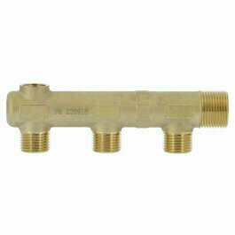 SIMPP42 - messing verdeler met aftapuitgang 3/4", 2 uitgangen