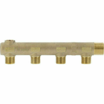 SIMPP44 - messing verdeler met aftapuitgang 3/4", 4 uitgangen