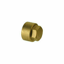 BOU599C4 - messing blinddop voor conische afdichting 3/4" binnendraad
