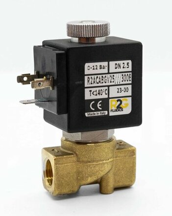 R2ACAAGV20 - 2/2-w. NO Ms/FKM 0-18 bar G1/8 DN2