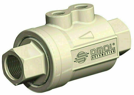 VD0B00007 - Omal VIP coaxiale klep DN32 (G1 1/4") - DA pneumatisch - NBR