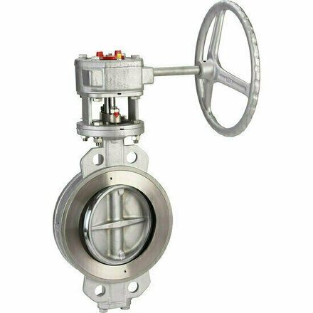 1110L450 - Staal vlinderklep dubbel excentrisch 1110 DN450 PN25 PTFE