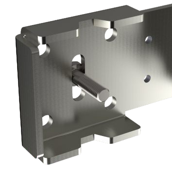 LK-BW-A2 - Eurotec - LinKit-hoekbeugel, F05, gatenpatroon 2xM8 65 mm, 80x30