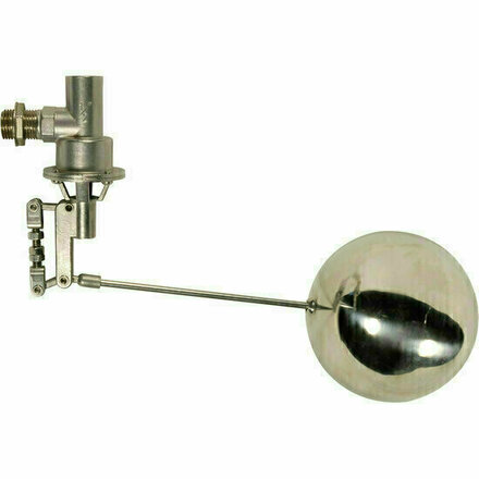 292007 - Vlotterkraan RVS e-FLOAT DN50 BSP buitendraad RVS-vlotter Ø150 mm