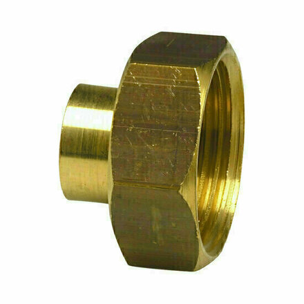 359GC1215 - 2-delige koppeling 359GC Messing Ø12 koper × 1/2" binnendraad