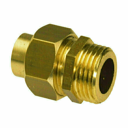 331GC1620 - Soldeerkoppeling vlakdichtend 331GC Messing Ø16 koper × 3/4" buitendraad