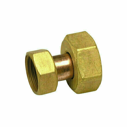 R811512 - Verloopsok Messing R81 1/2" binnendraad × 3/8" binnendraad